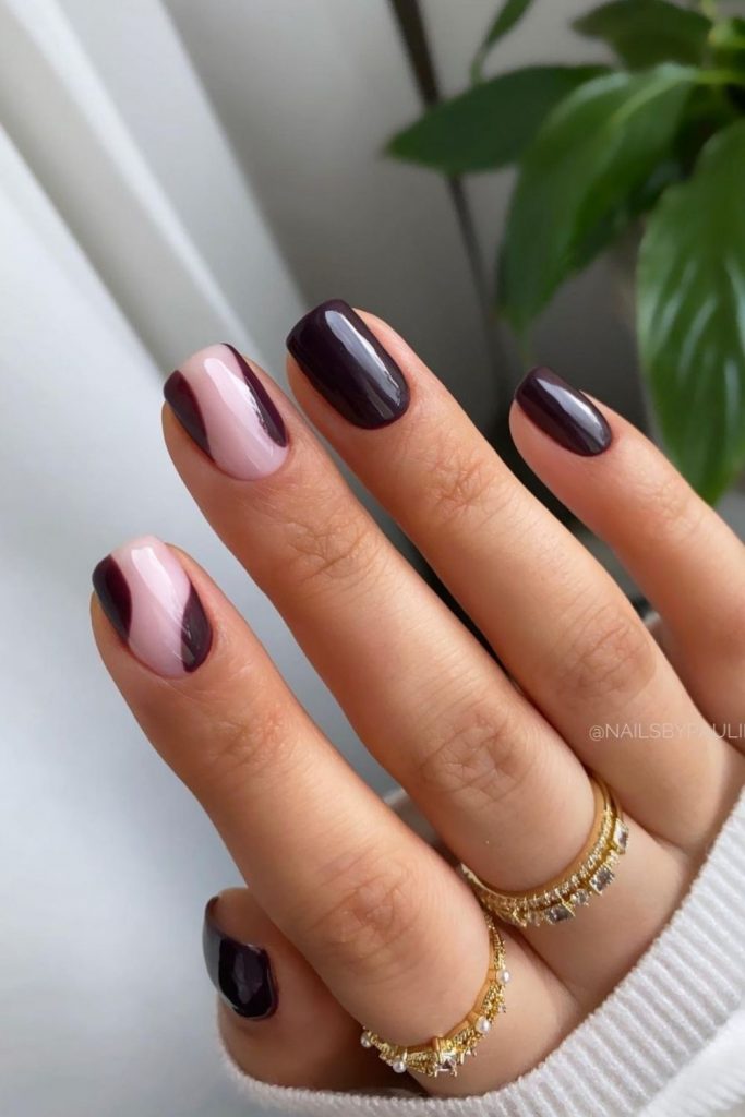 Burgundy nails design | Best winter nail colors 2021 to try - Page 5 of 5 - Mycozylive.com