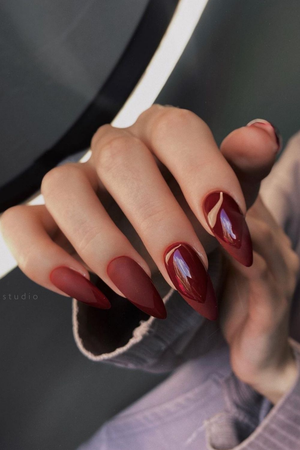 Burgundy nails design | Best winter nail colors 2021 to try