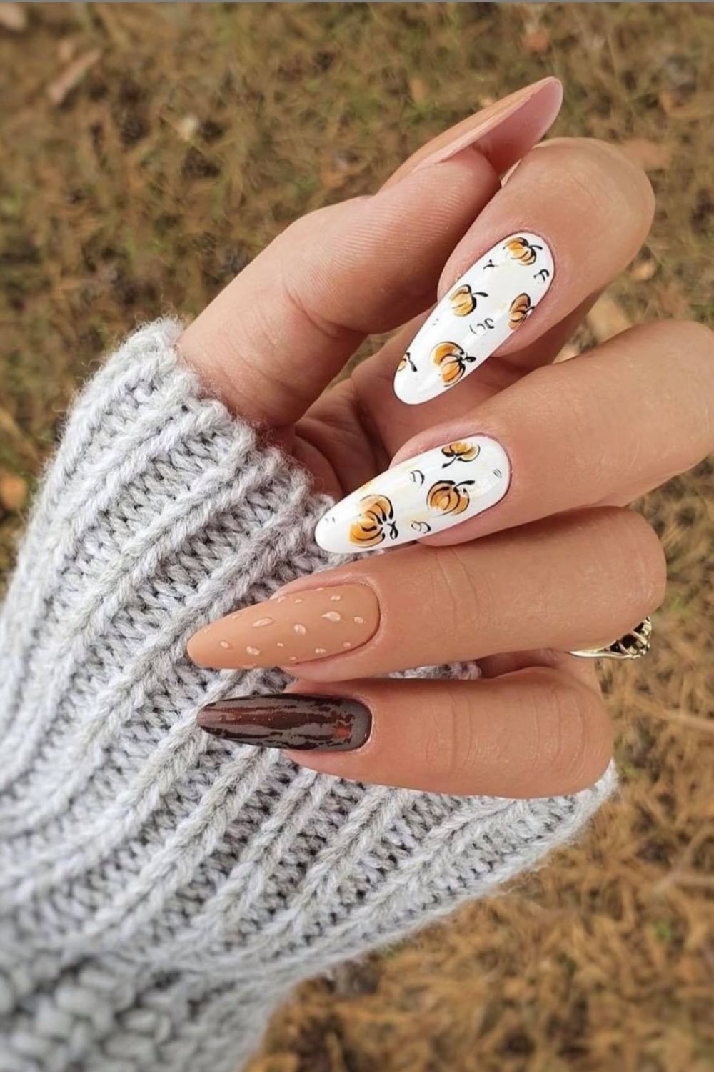 Best Brown nails design ideas for Short Fall nail colors 2021