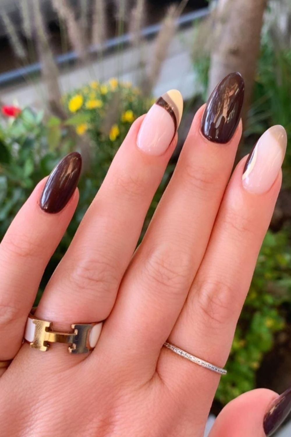 Best Brown nails design ideas for Short Fall nail colors 2021