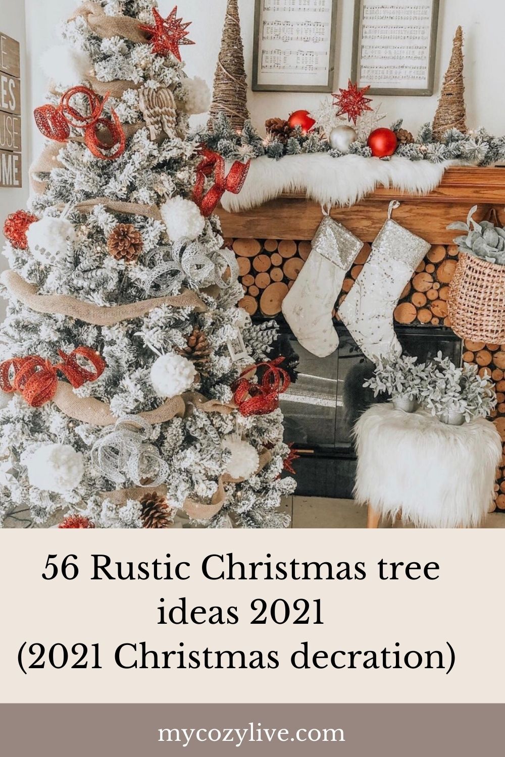 Christmas Aesthetic | 56 Rustic Christmas tree ideas 2021