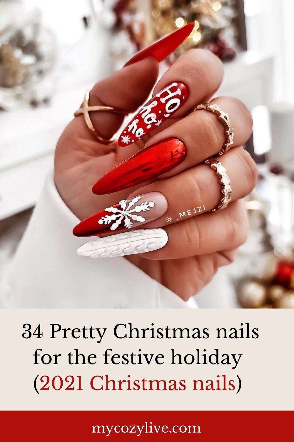 Best Christmas acrylic nails 2021 to light up your holiday