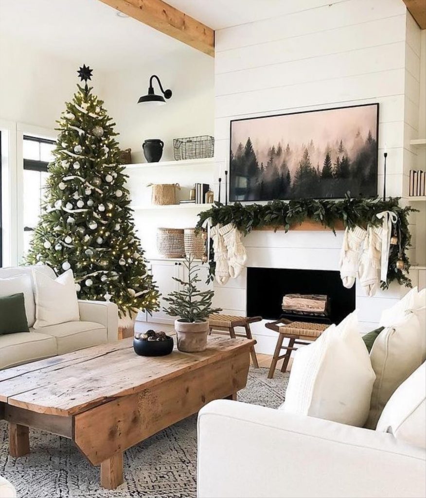 Christmas Aesthetic | 81 Ideal Christmas living room decor ideas