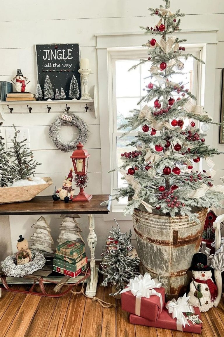 Christmas Aesthetic | 56 Rustic Christmas tree ideas 2021 - Page 4 of 7