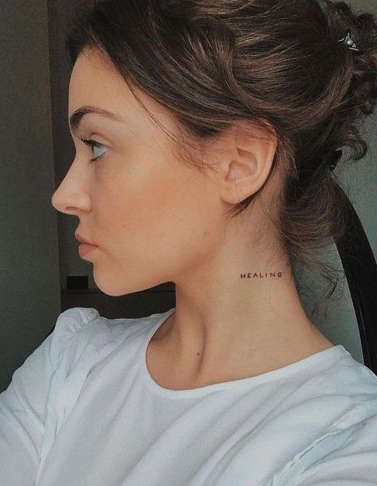 Pretty Neck Tattoos For Women To Be Cool