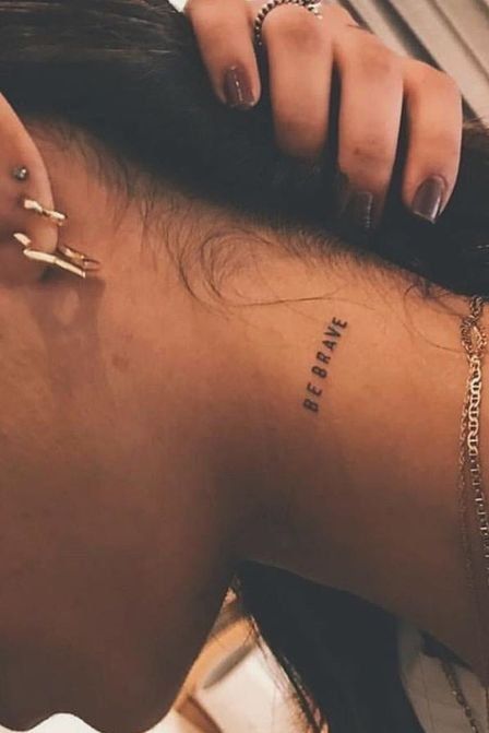 Pretty Neck Tattoos For Women To Be Cool