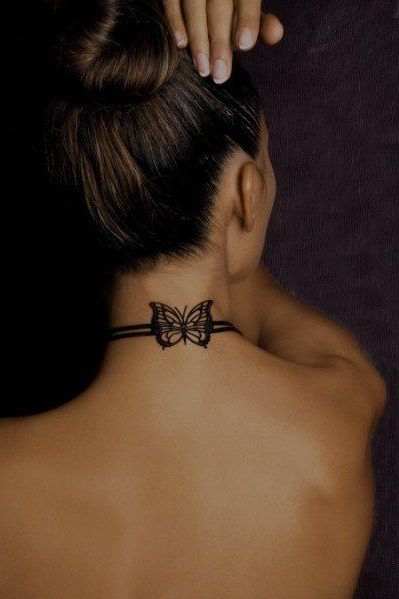 Pretty Neck Tattoos For Women To Be Cool