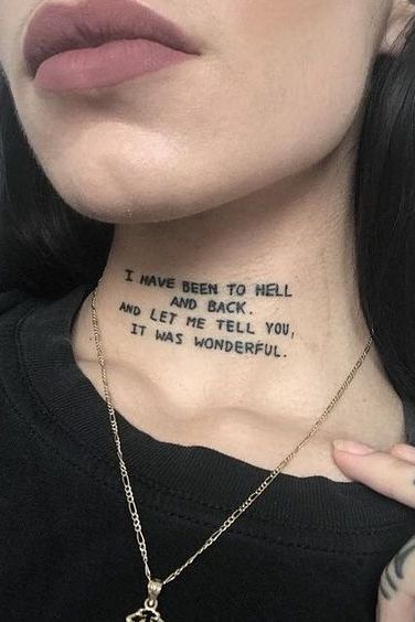 Pretty Neck Tattoos For Women To Be Cool