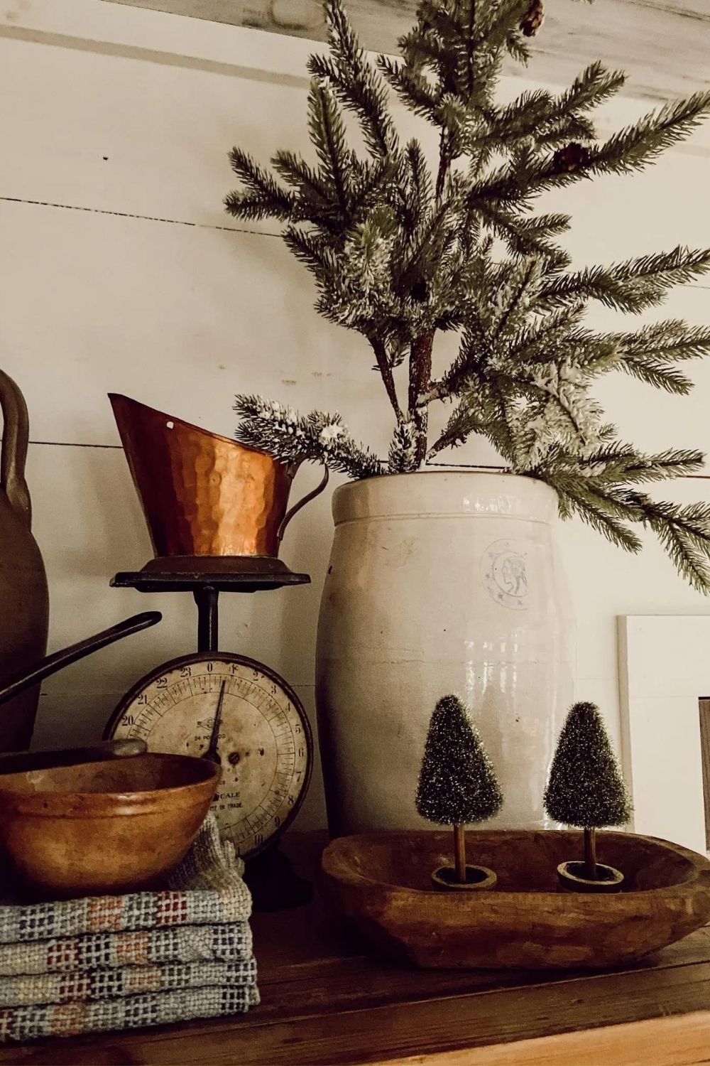 Farmhouse Christmas tree decoration  ideas for holiday