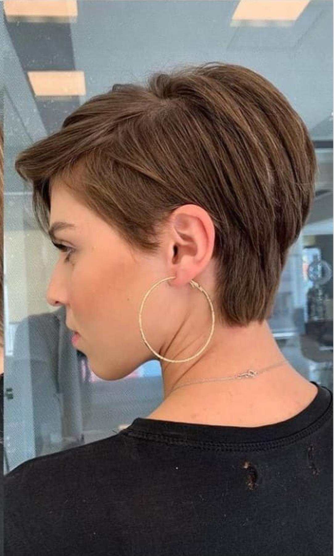 Top short pixie haircut for thick hair 2021 to be cool