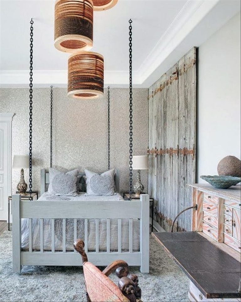25 Creative Hanging Bed Design Ideas for Romantic Space