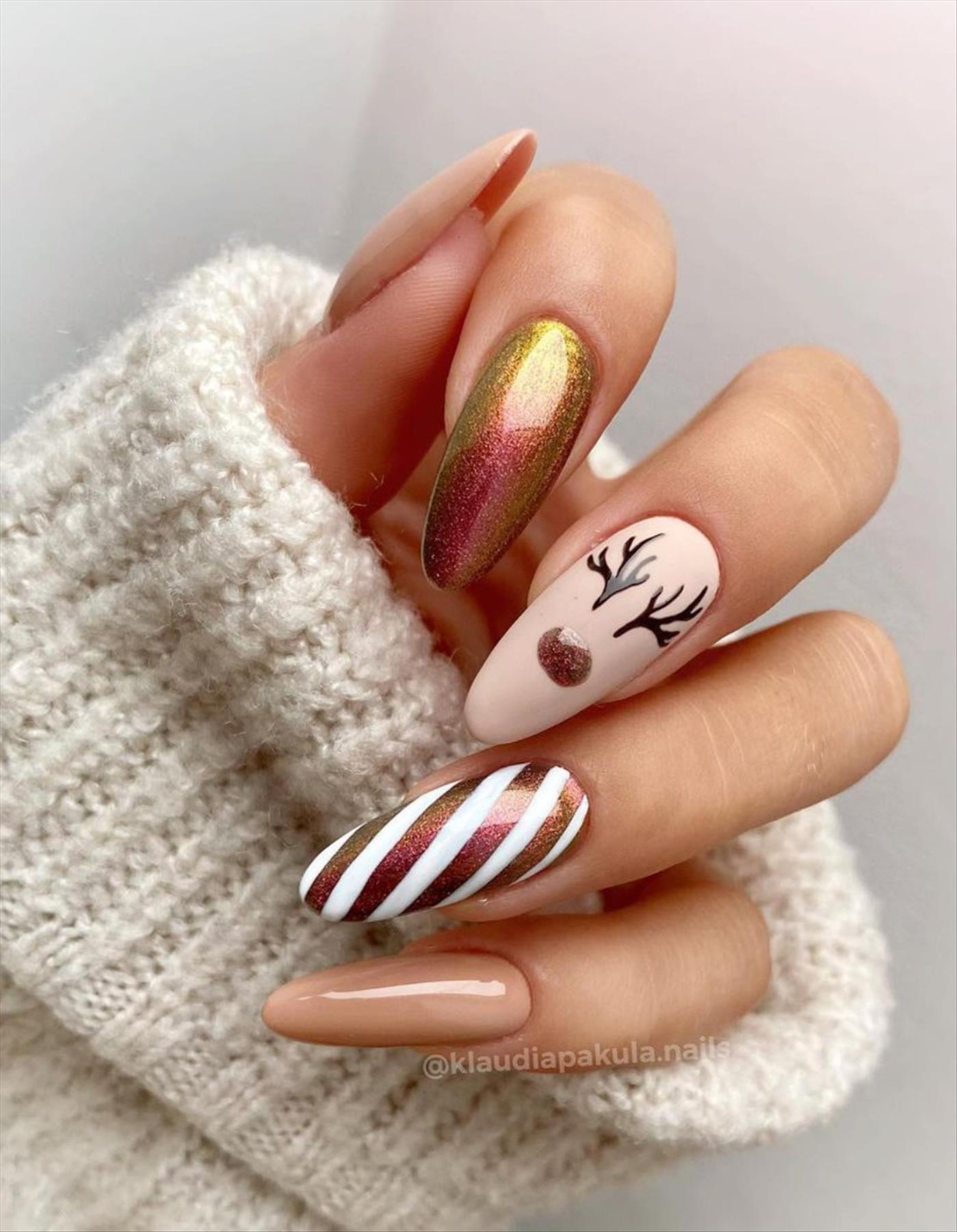 Best Christmas nail design for Winter Holiday 2021