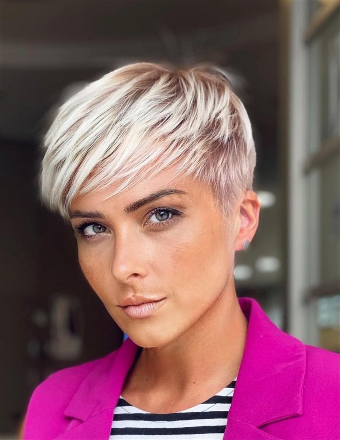 Top short pixie haircut for thick hair 2021 to be cool