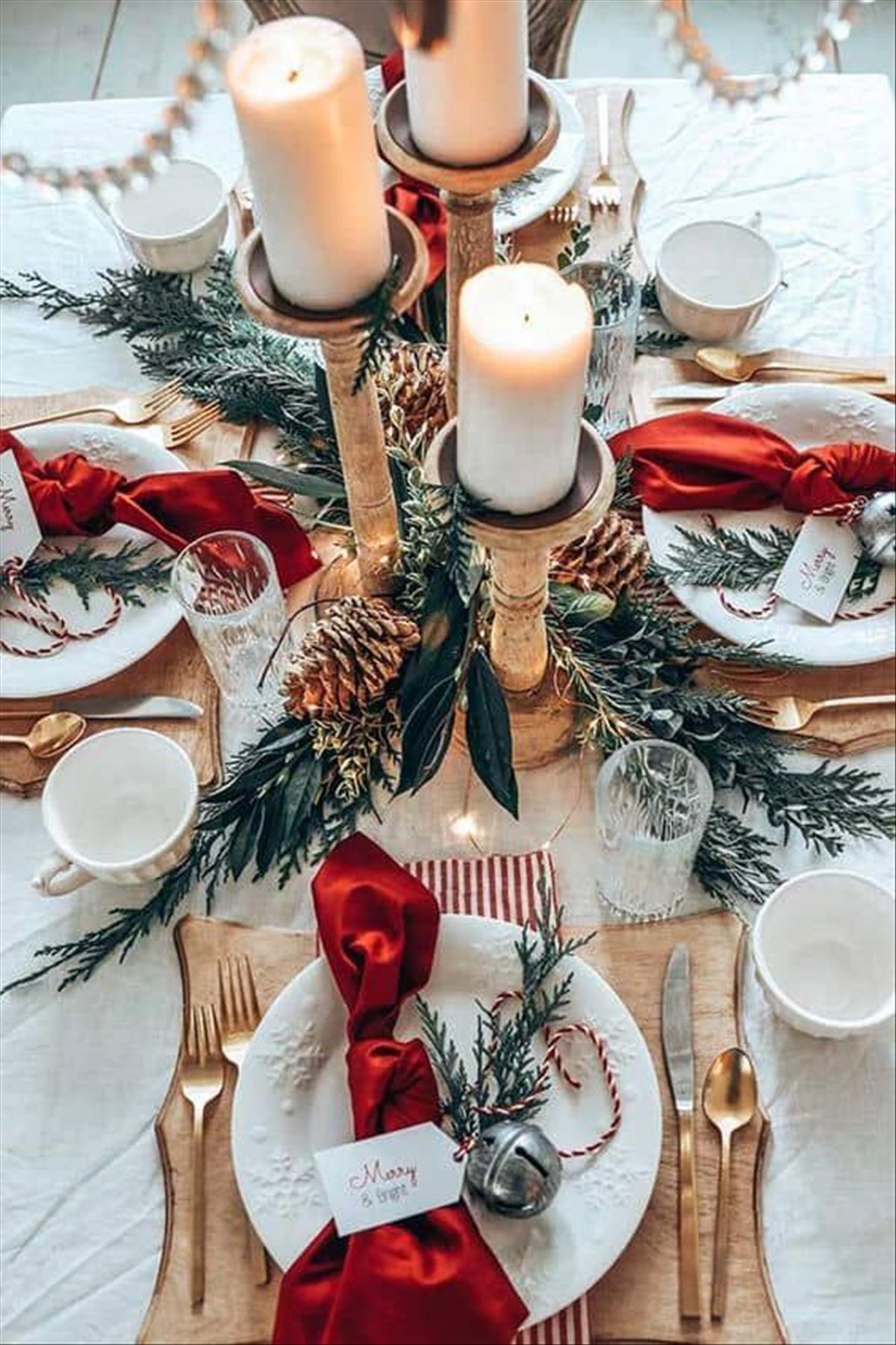 Merry Christmas Table Setting Ideas for Holiday Cheer