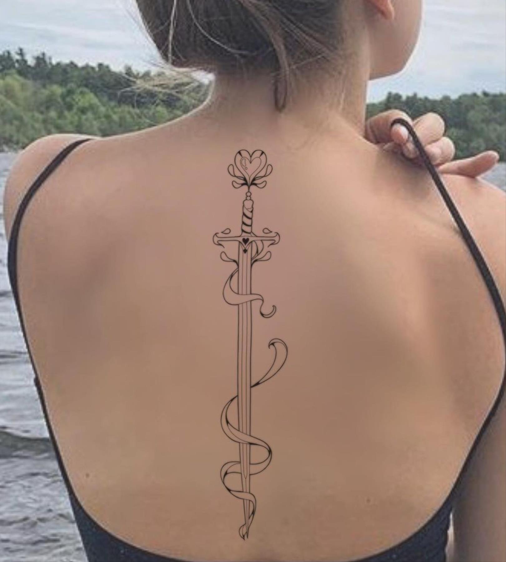  Pretty back tattoos for women inspirations 