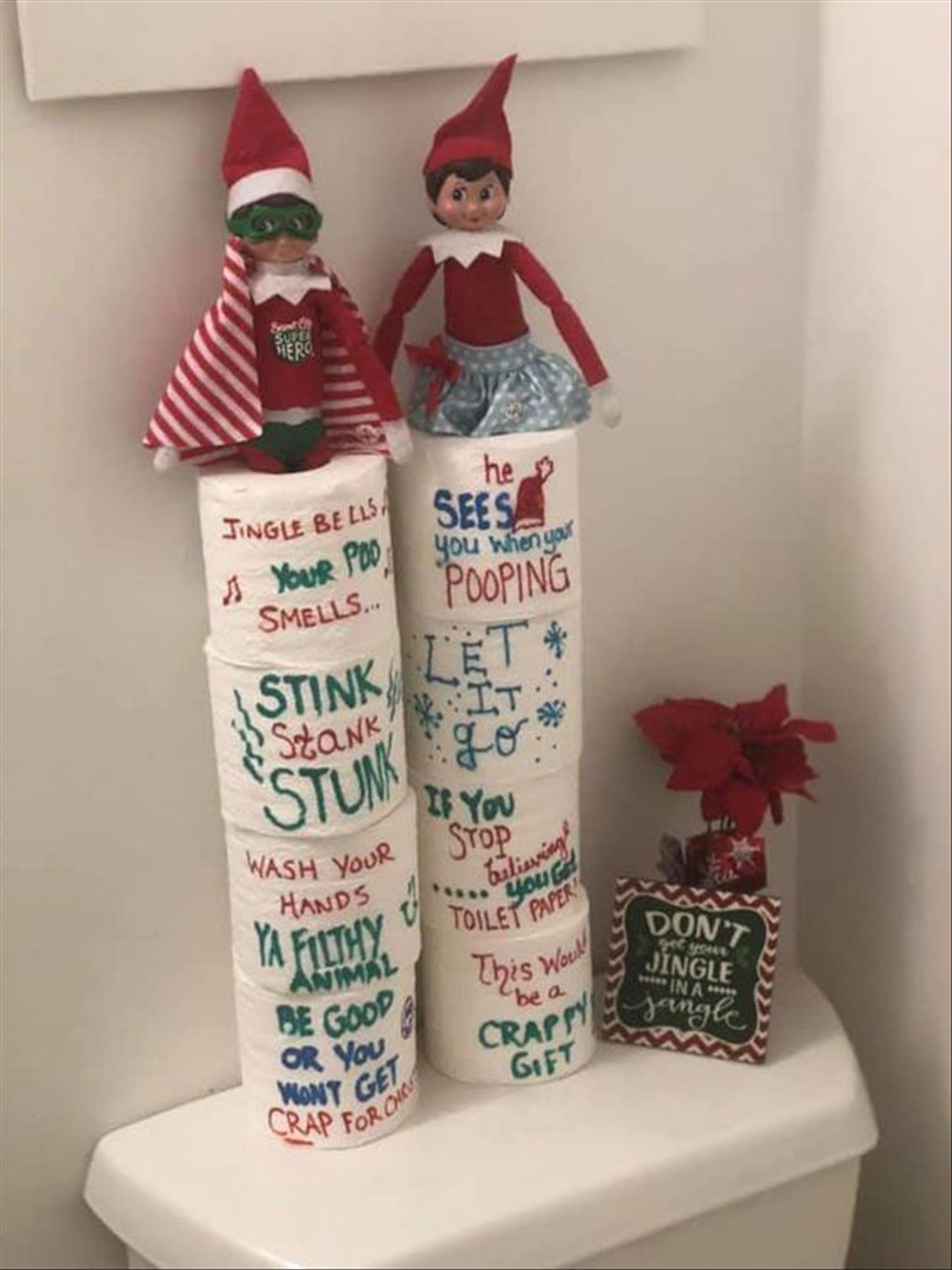 Funny Elf on the shelf ideas for Christmas decoration 2021