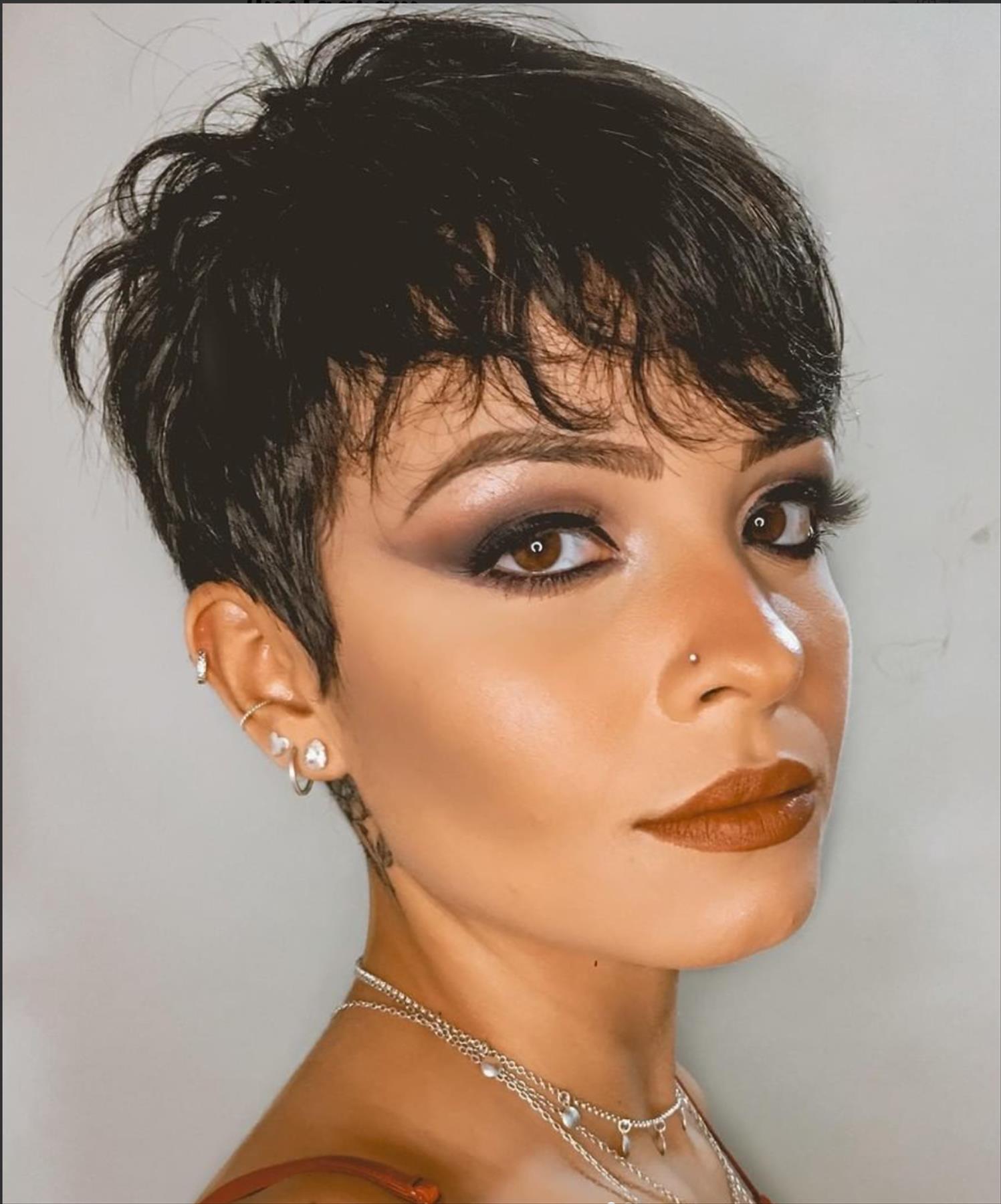 Top short pixie haircut for thick hair 2021 to be cool