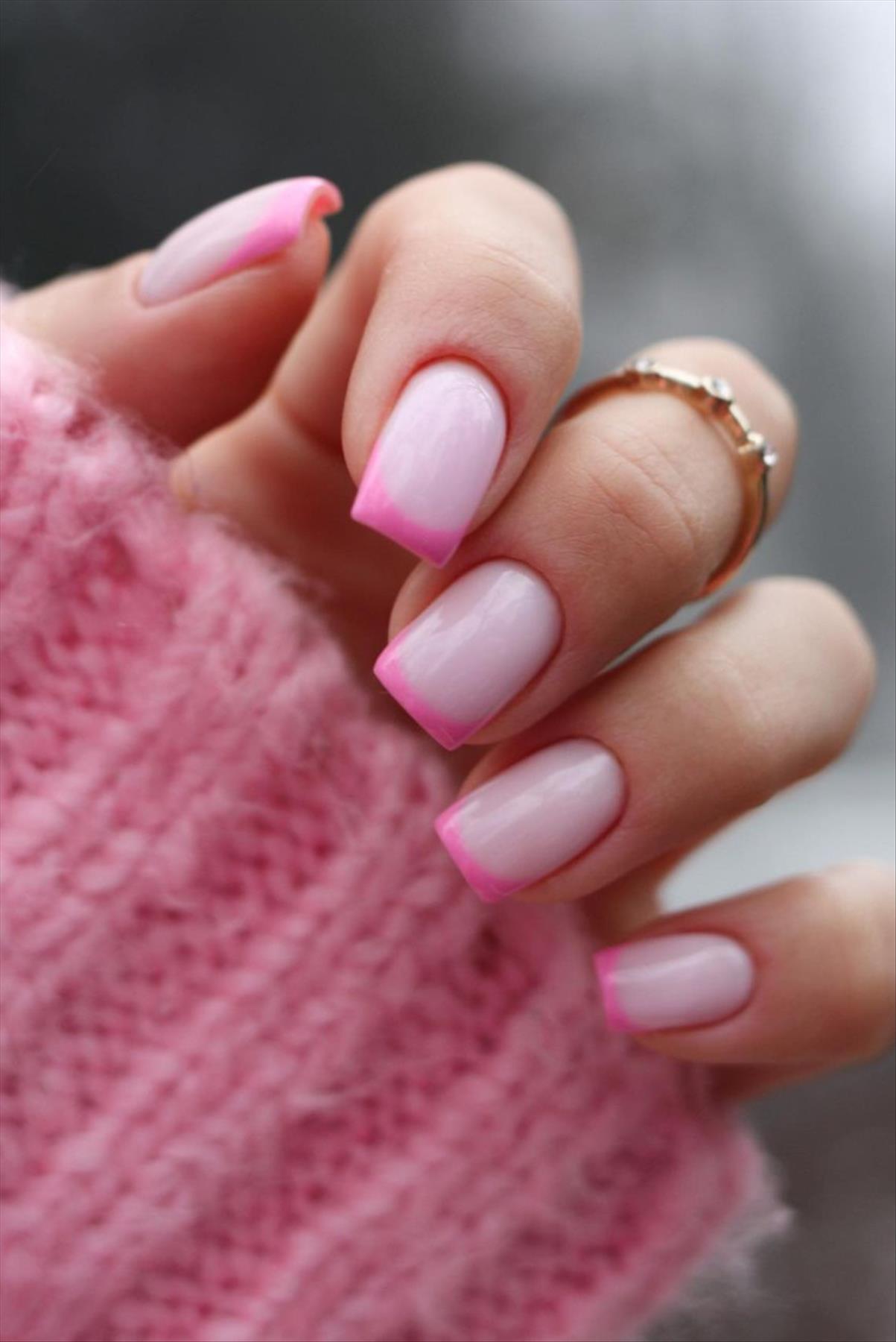 French Pink Tip Nails & Pink Nails For Your Next Manicure