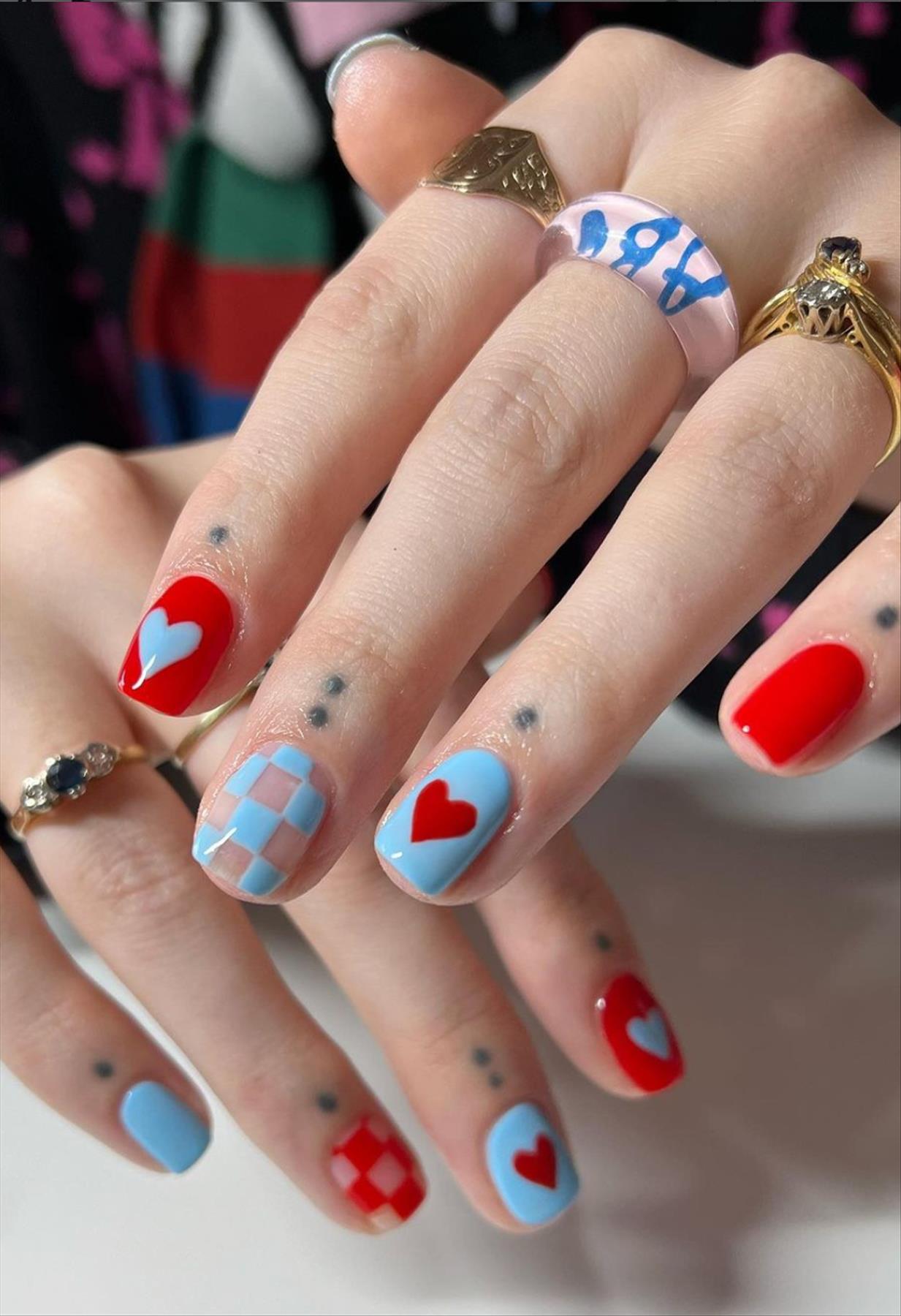 Romantic Heart Nail Art Perfect For Valentine's Manicures 2022