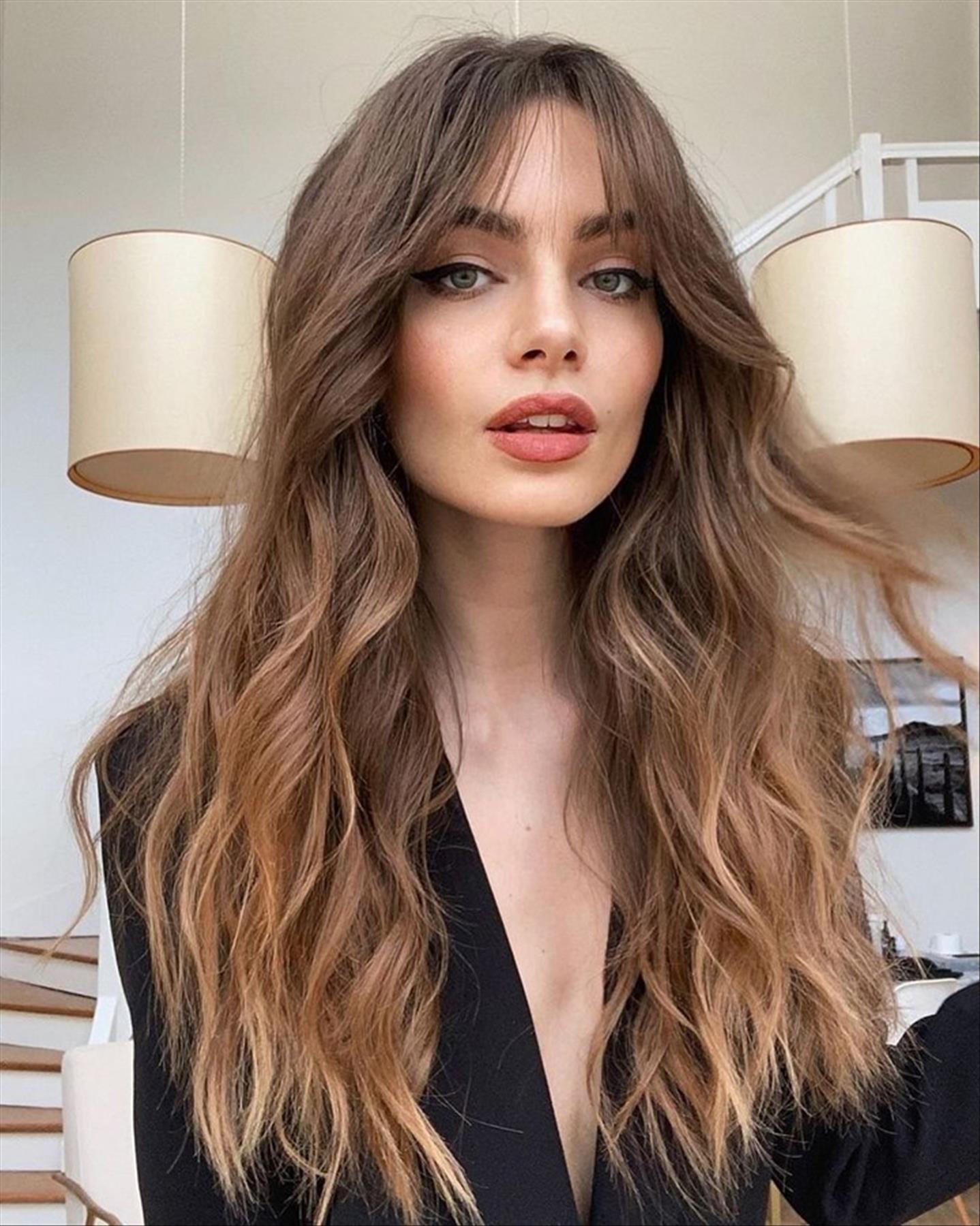 Best curtain bangs hairstyles for any face shape