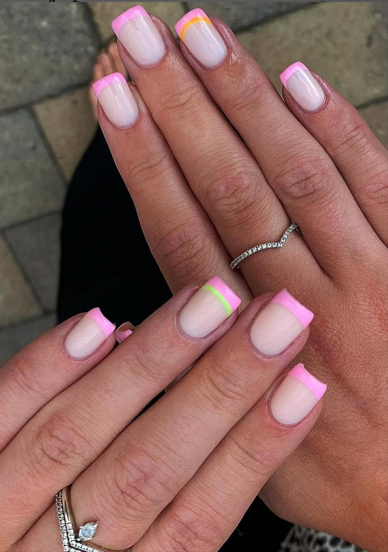 French Pink Tip Nails & Pink Nails For Your Next Manicure