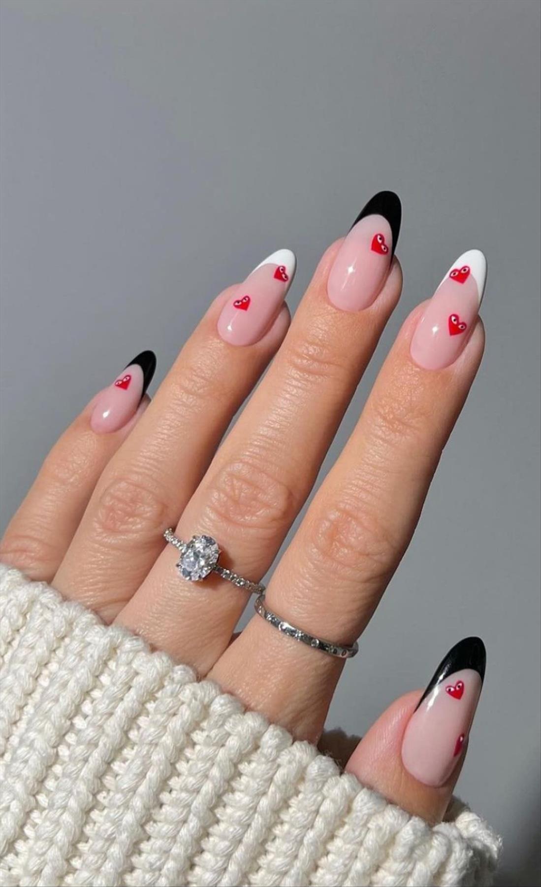 Romantic Heart Nail Art Perfect For Valentine's Manicures 2022