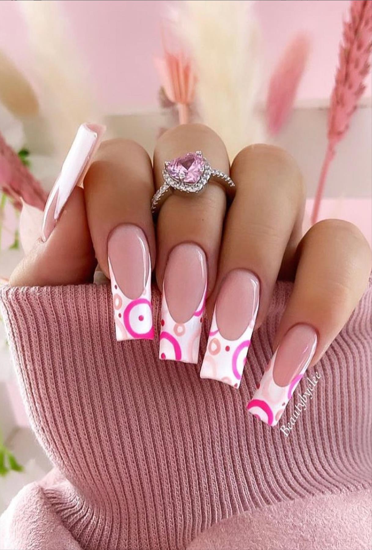 French Pink Tip Nails & Pink Nails For Your Next Manicure