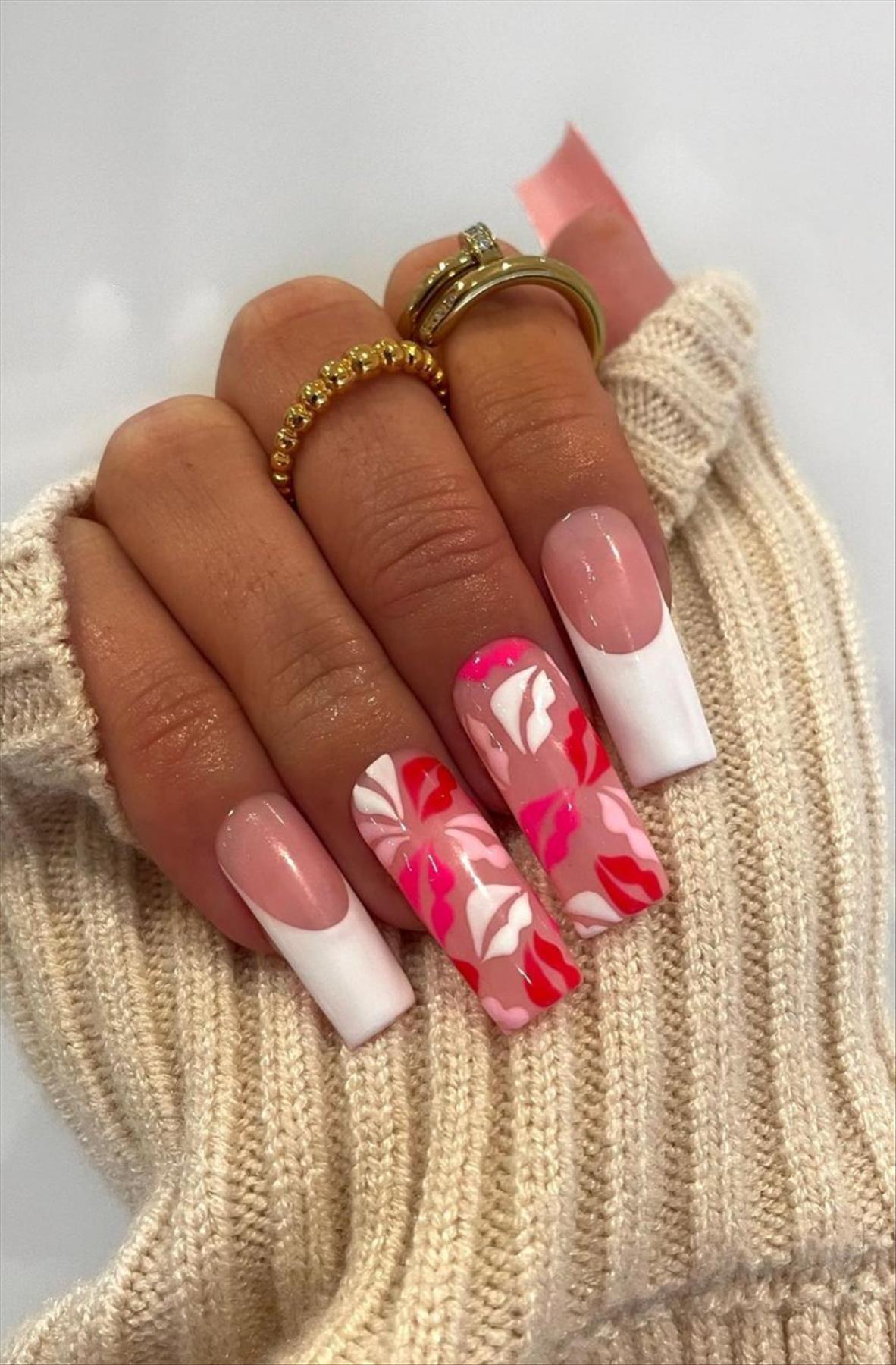 Romantic Heart Nail Art Perfect For Valentine's Manicures 2022