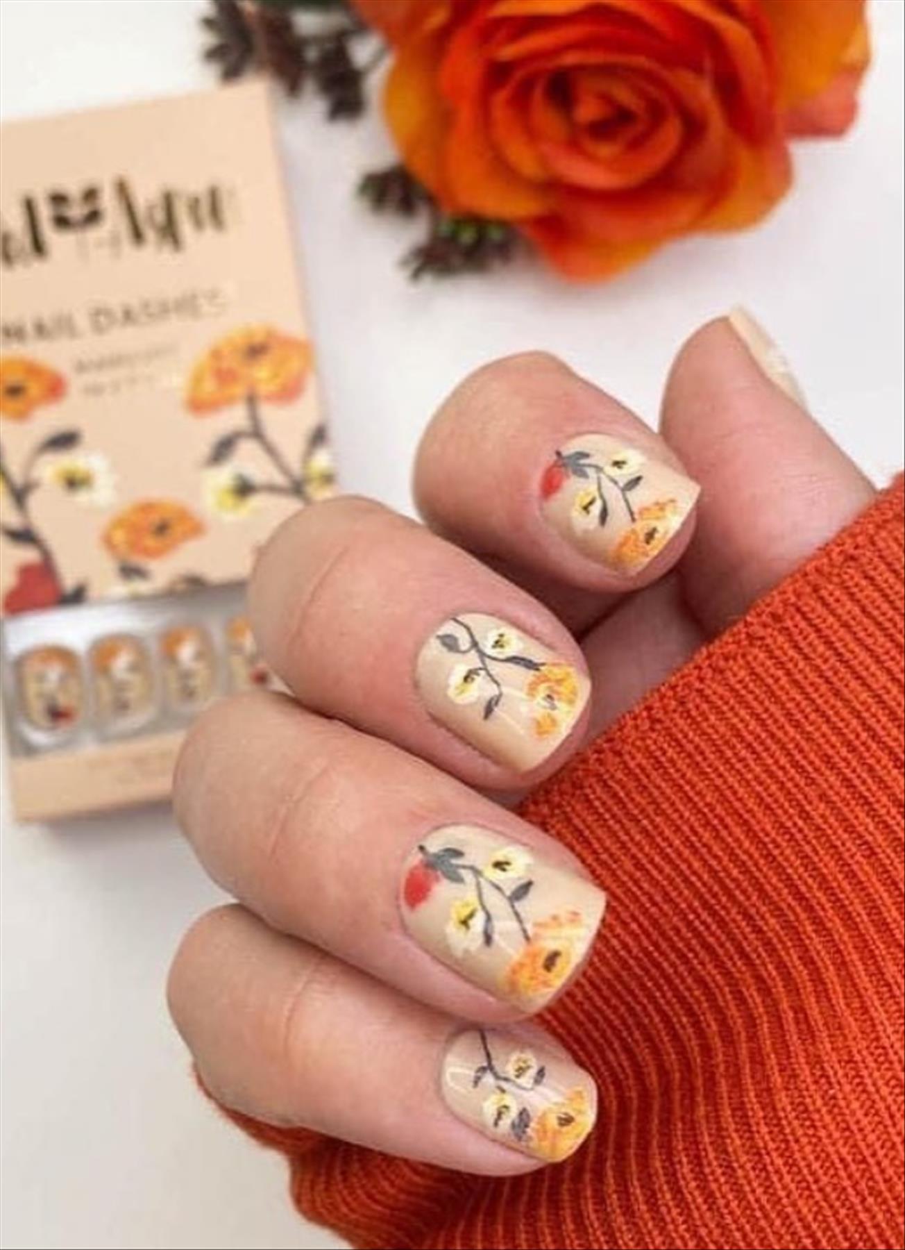Trending Spring nails with floral nail designs ideas