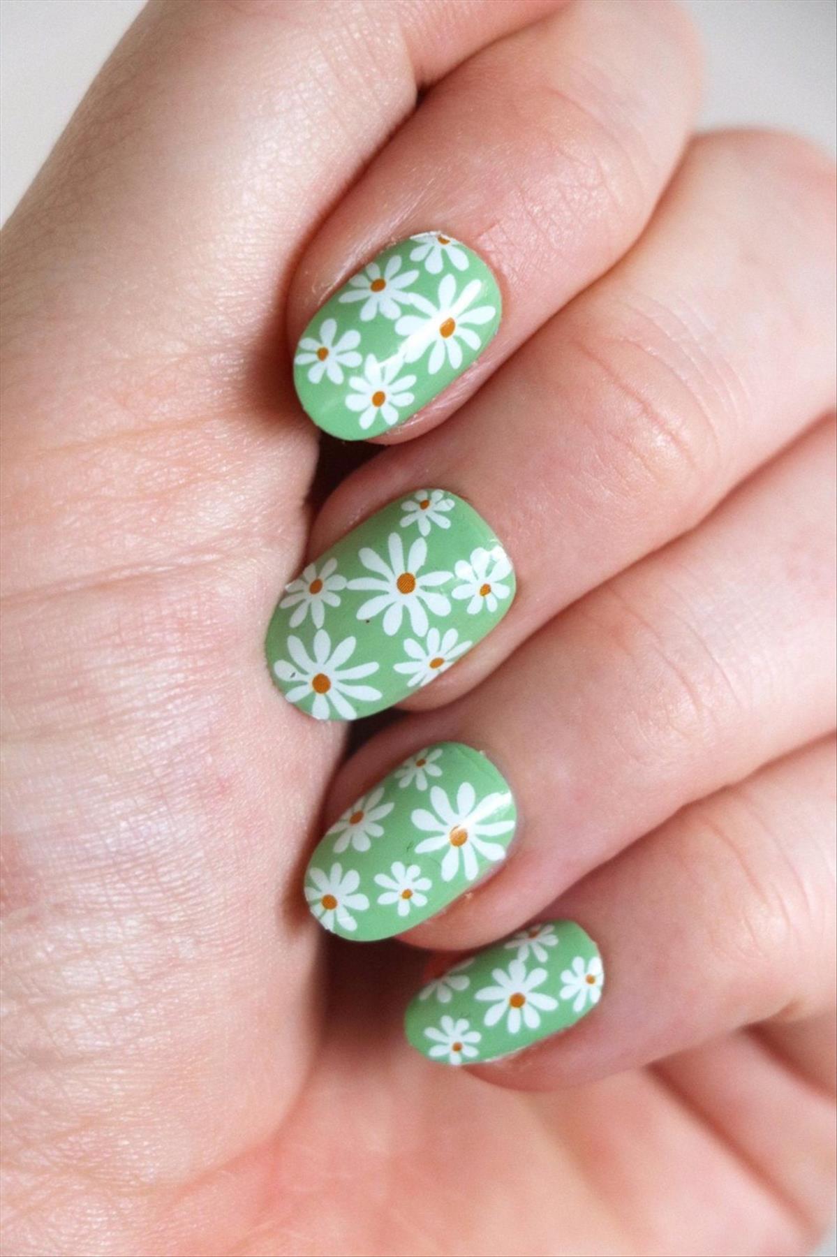 Trending Spring nails with floral nail designs ideas