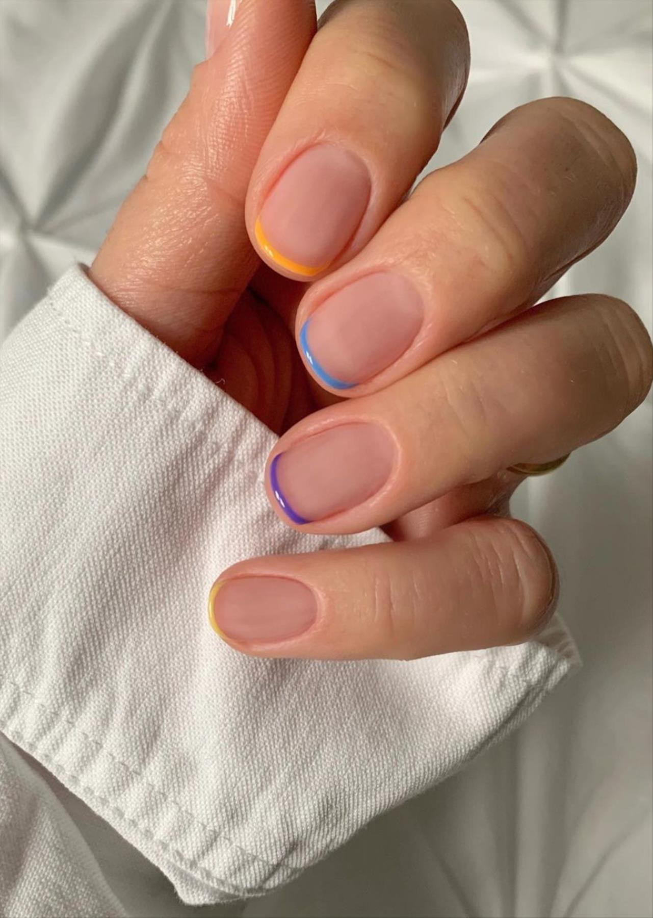  Trendy Summer Nail Designs with Short Square Nails 2022