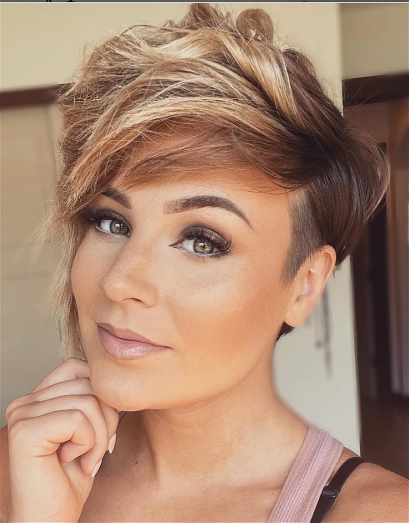 Bold Short Asymmetrical Pixie Cuts with  Bangs Hard To Resist