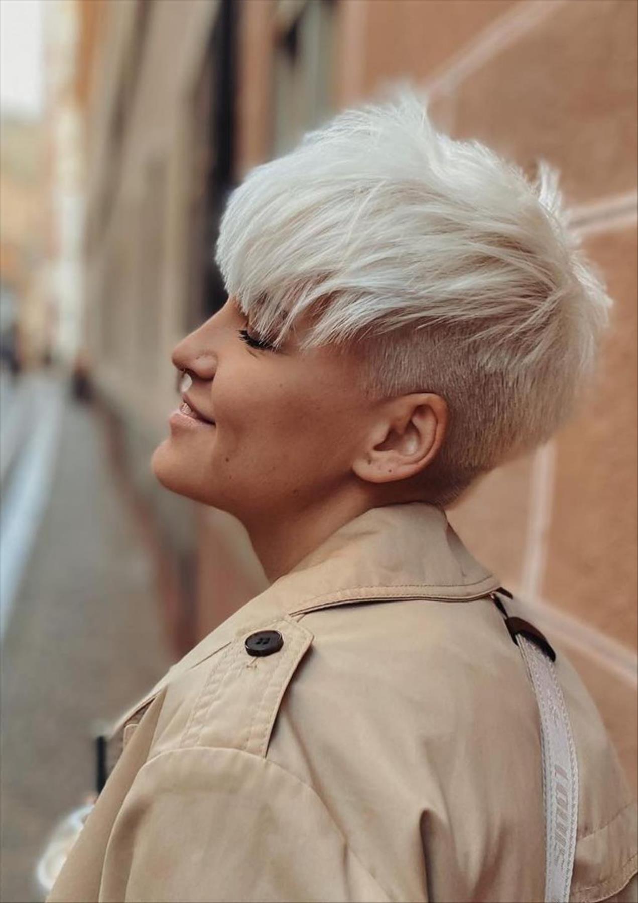 Bold Short Asymmetrical Pixie Cuts with  Bangs Hard To Resist