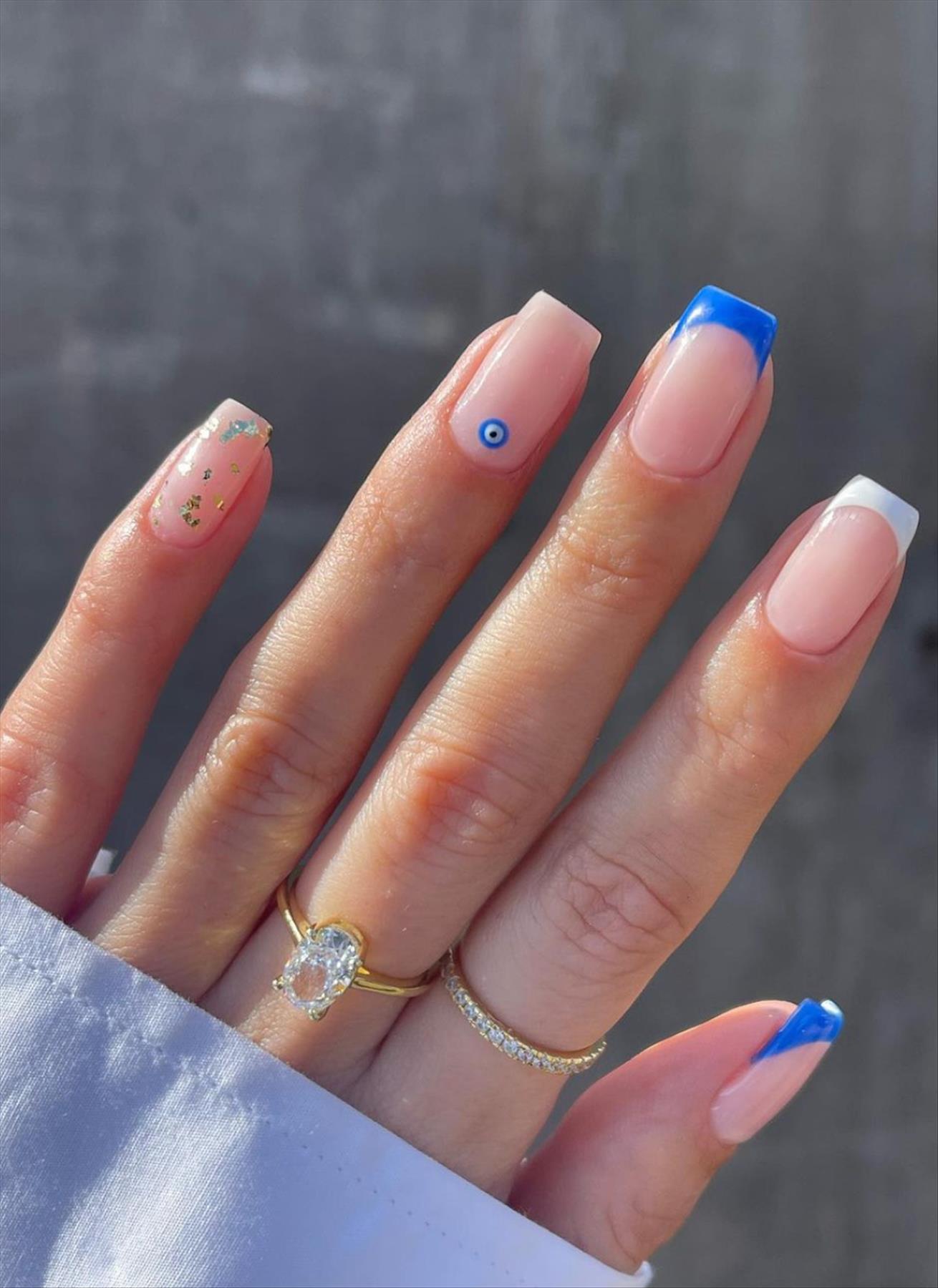  Trendy Summer Nail Designs with Short Square Nails 2022