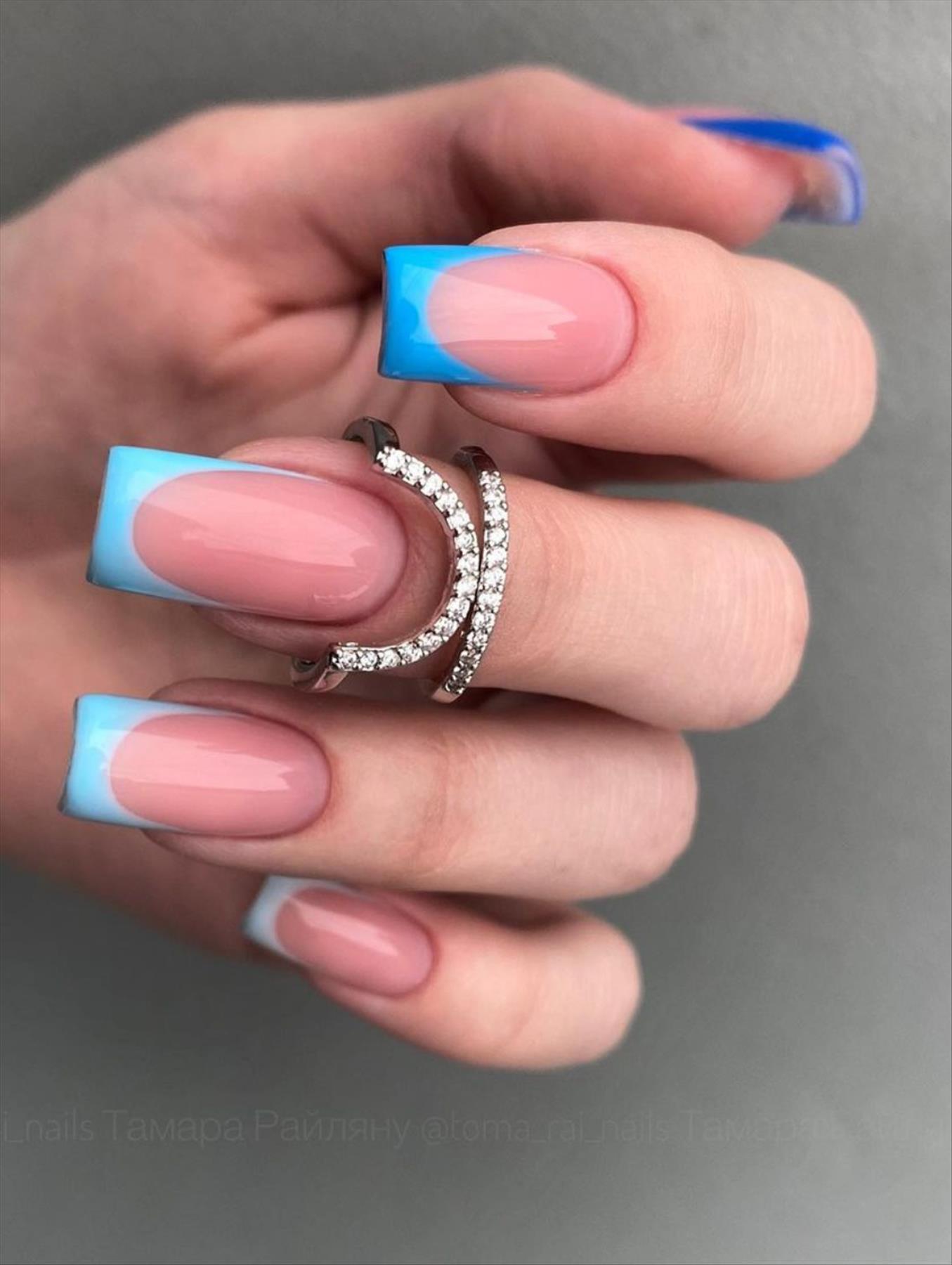  Trendy Summer Nail Designs with Short Square Nails 2022