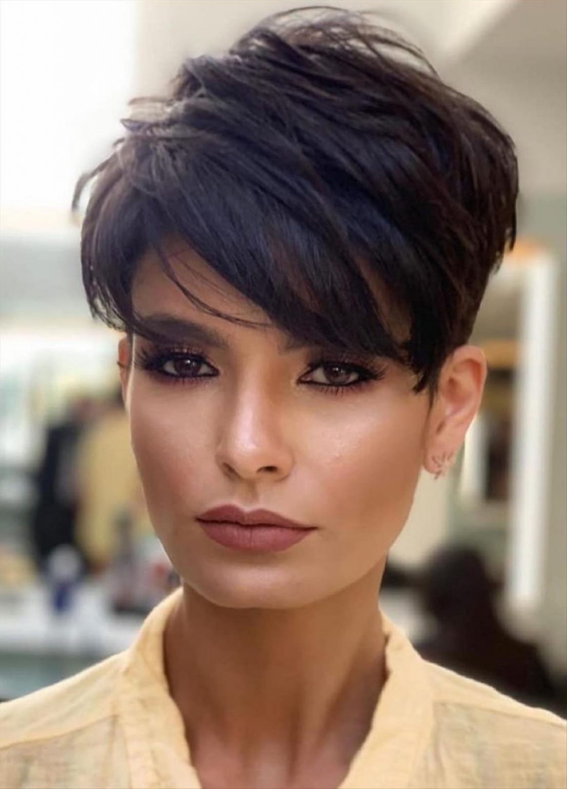 Short Pixie with Asymmetrical Bangs: Stylish Edge for Every Hair Lover