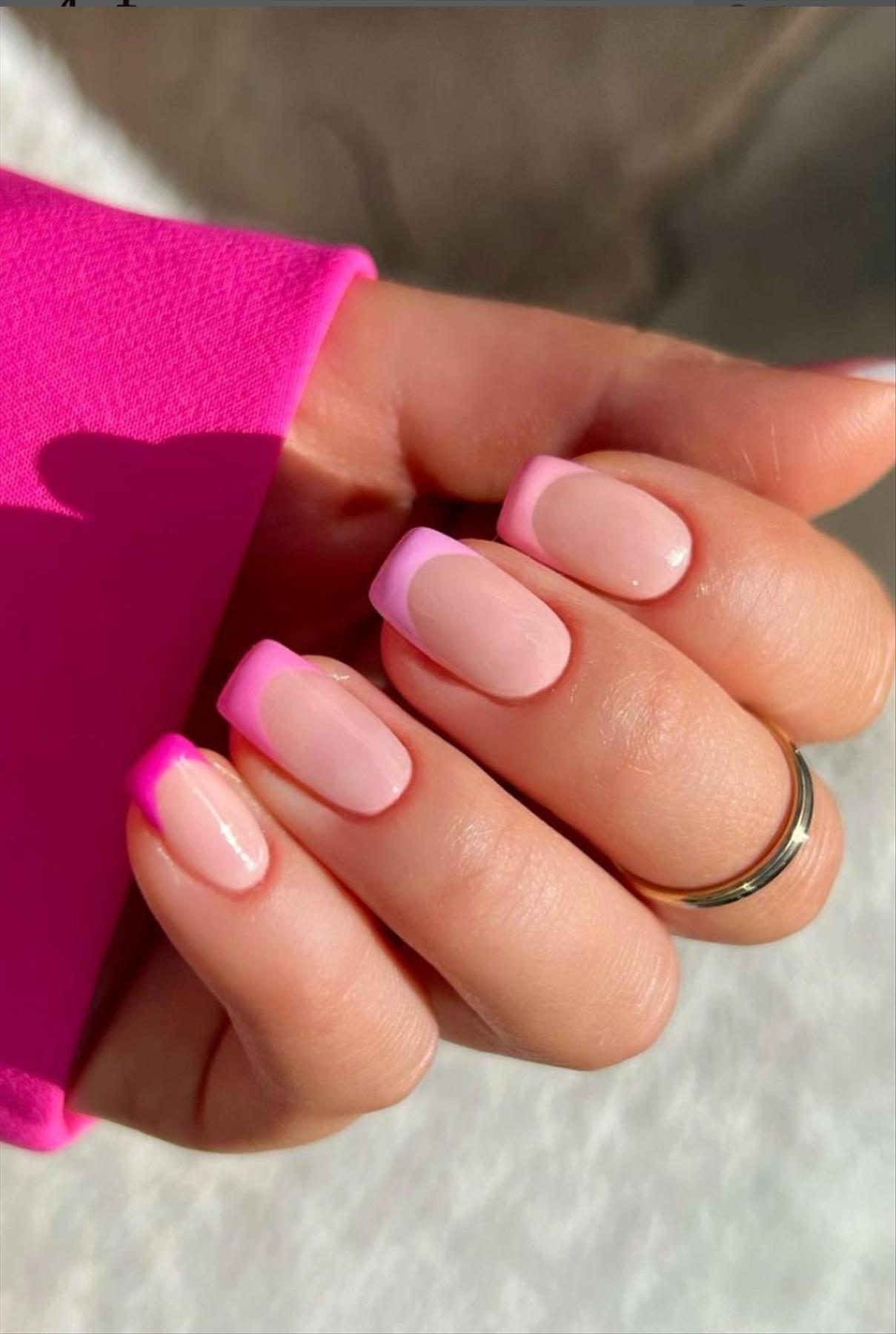  Trendy Summer Nail Designs with Short Square Nails 2022