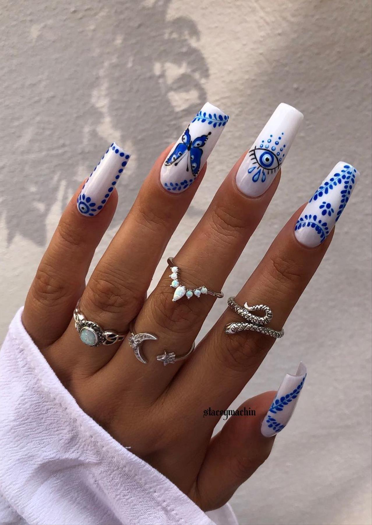 Trendy Butterfly Coffin Nails Perfect for Summer 2022