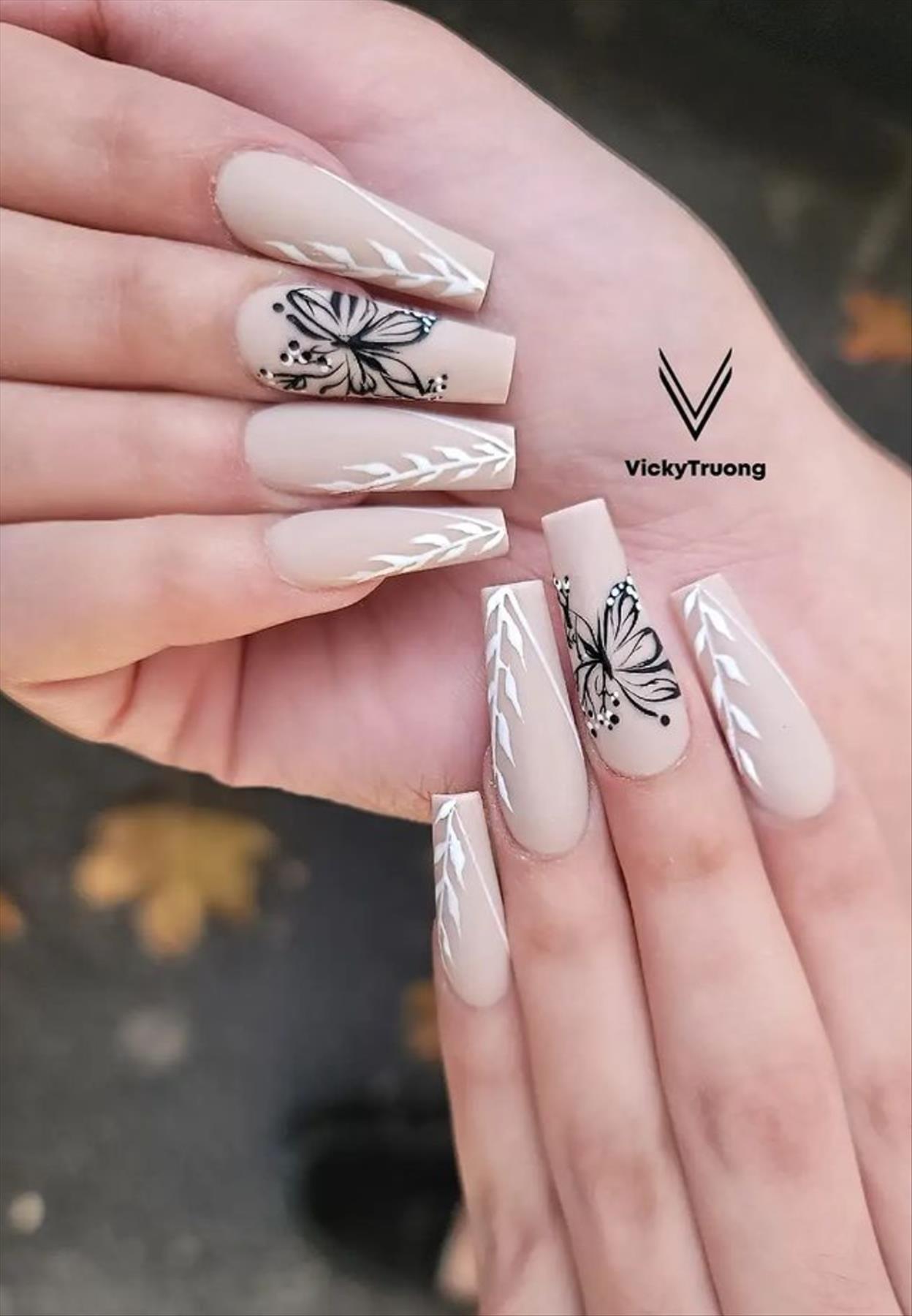 Trendy Butterfly Coffin Nails Perfect for Summer 2022