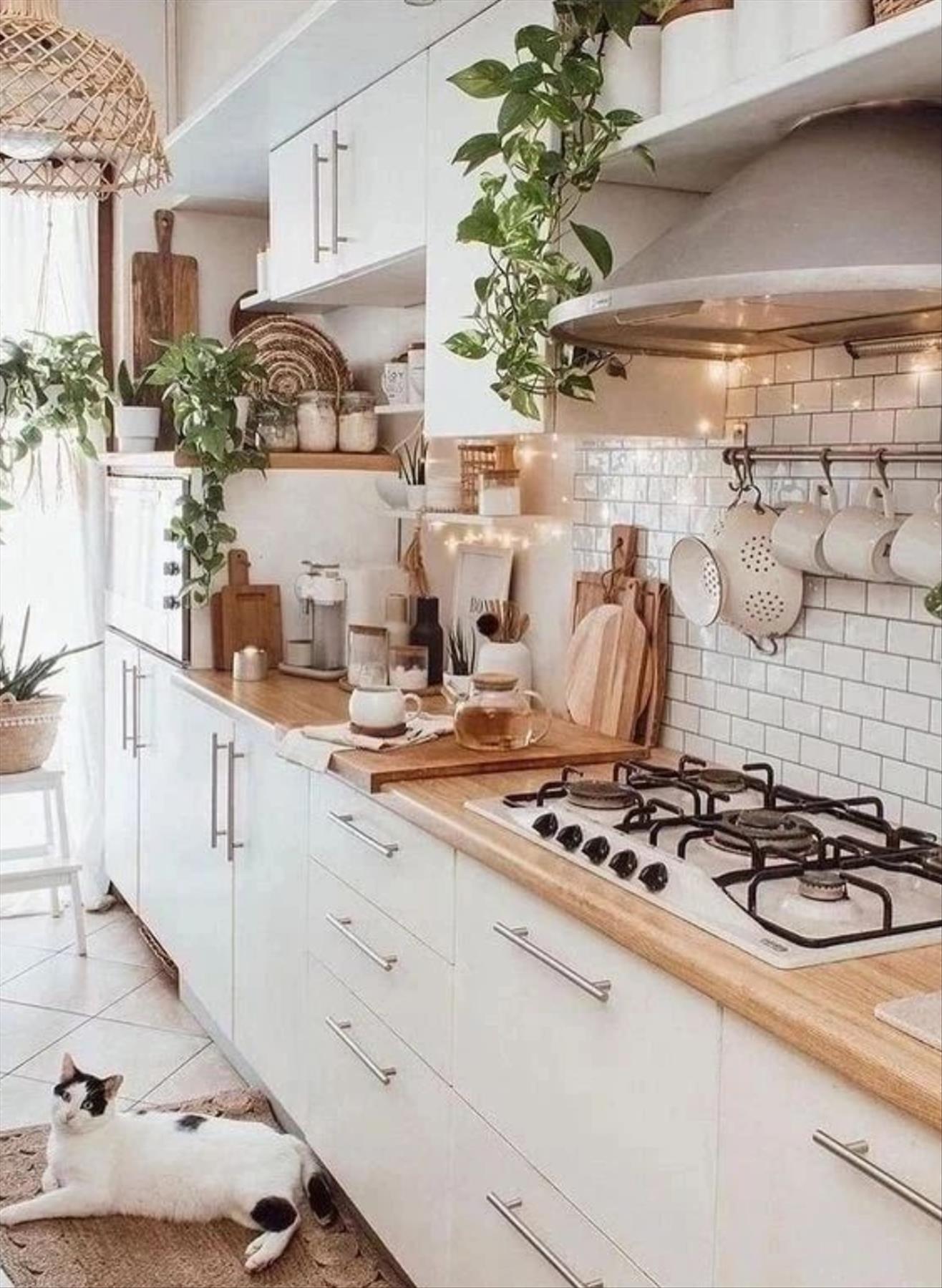 Simple and Modern Summer Kitchen Decoration Ideas