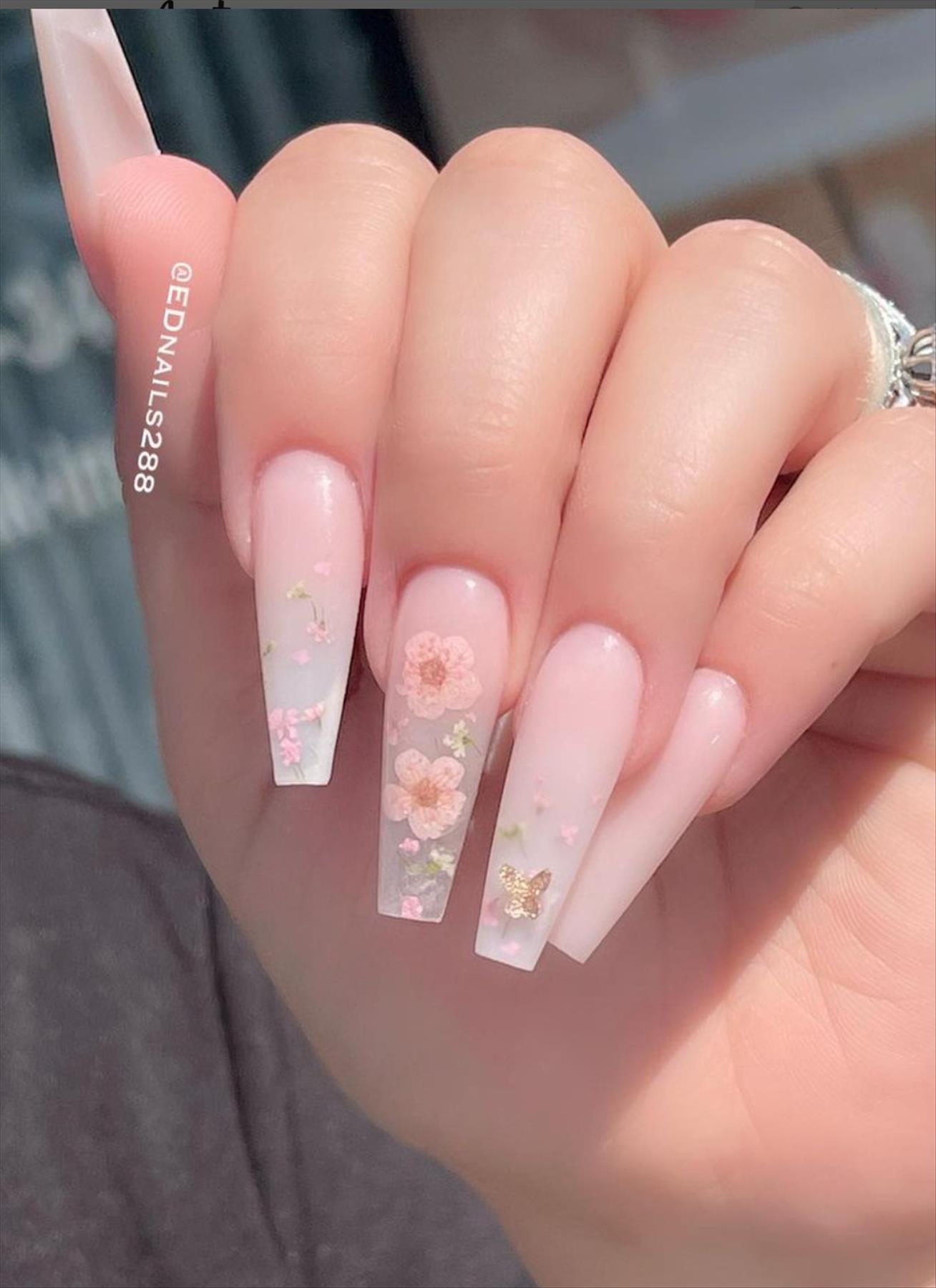 Trendy Butterfly Coffin Nails Perfect for Summer 2022