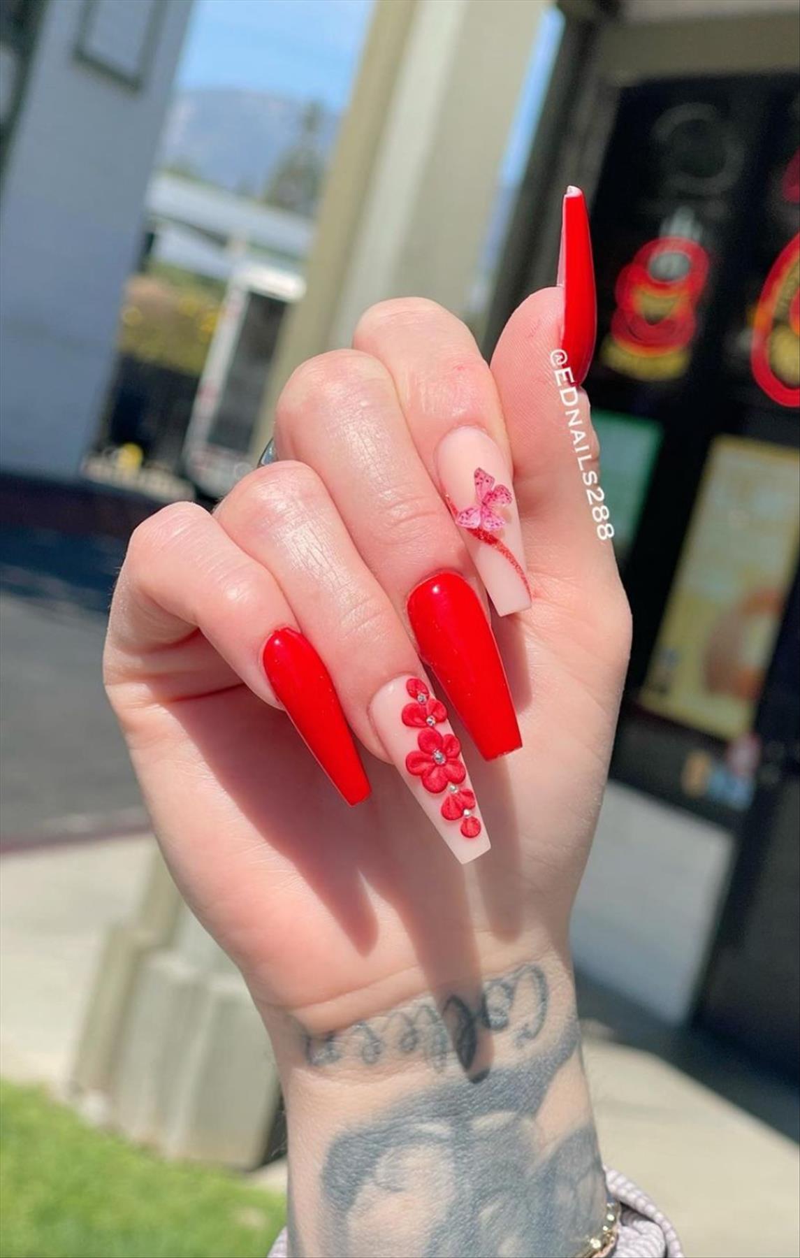 Trendy Butterfly Coffin Nails Perfect for Summer 2022