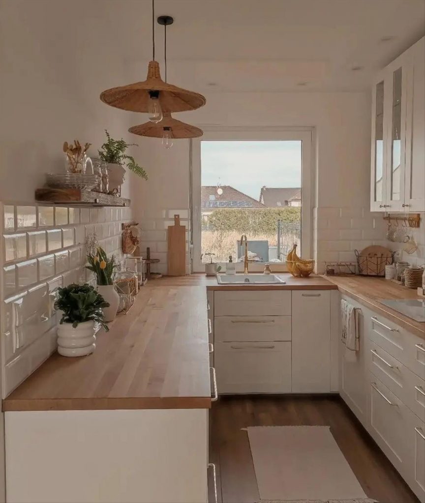 28 Simple and Modern Summer Kitchen Decoration Ideas
