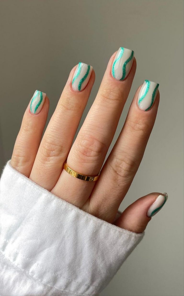 52 Perfect green nail ideas for your next manicures inspiration 2022