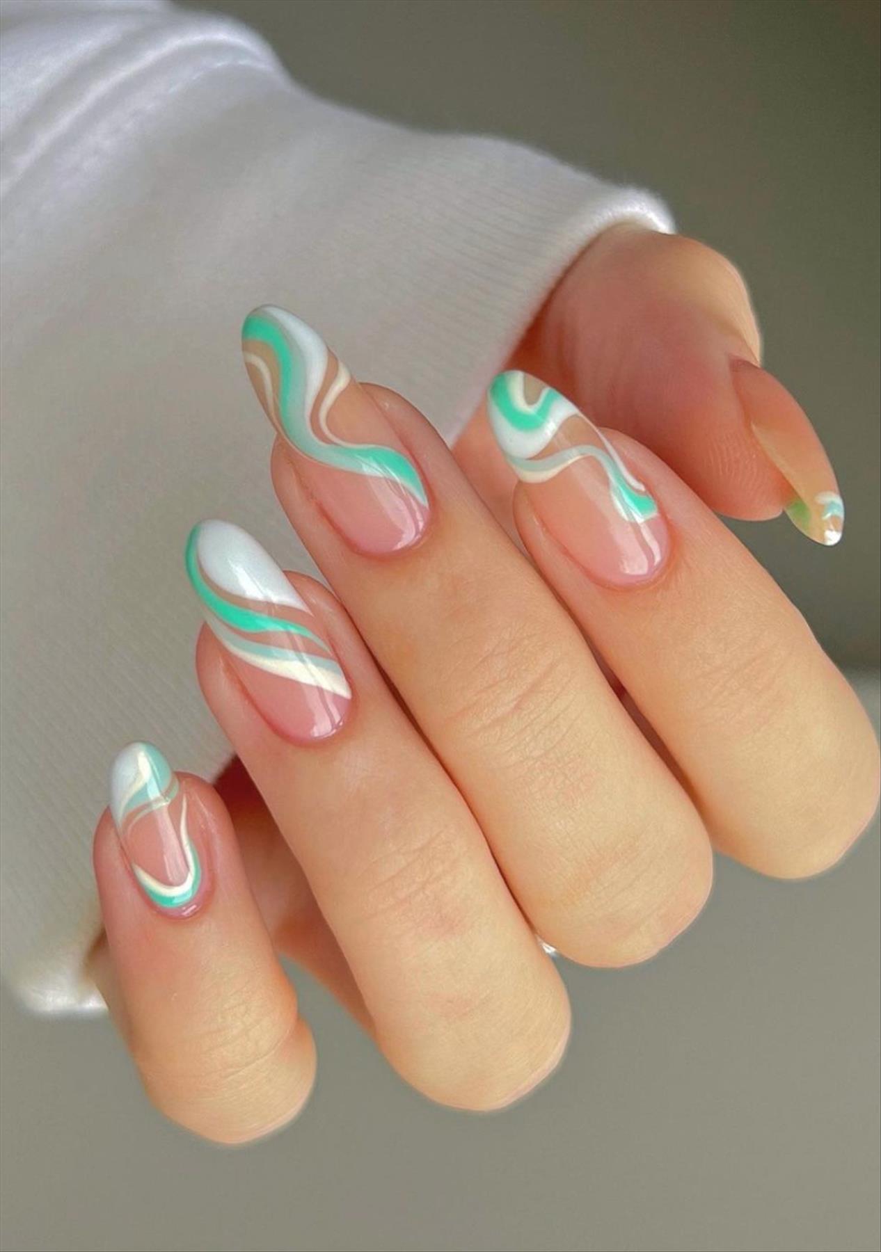 Perfect green nail ideas for your next manicures inspiration 2022