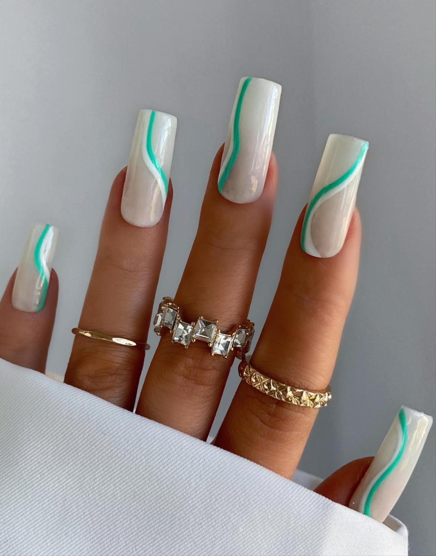 Perfect green nail ideas for your next manicures inspiration 2022