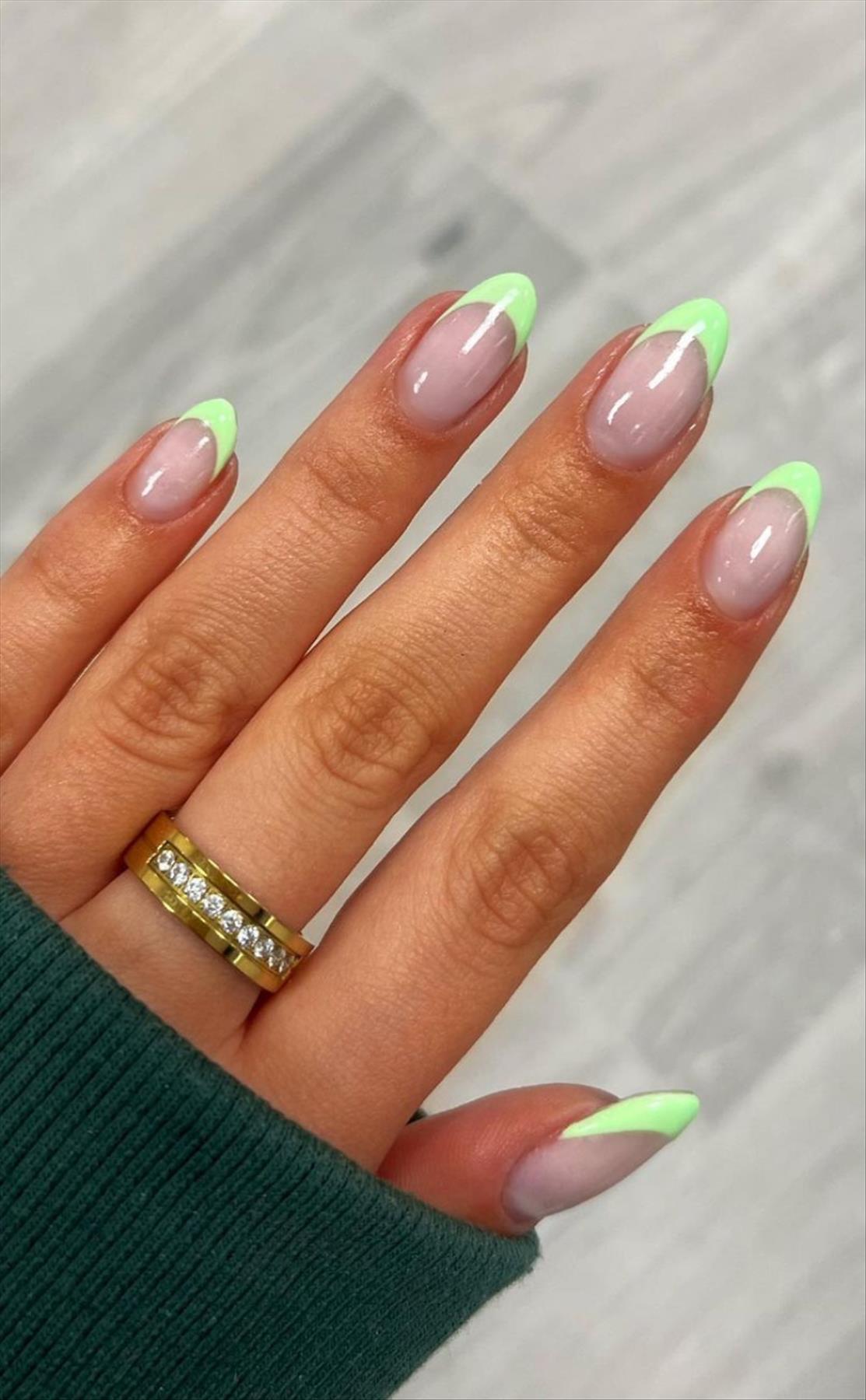 Perfect green nail ideas for your next manicures inspiration 2022
