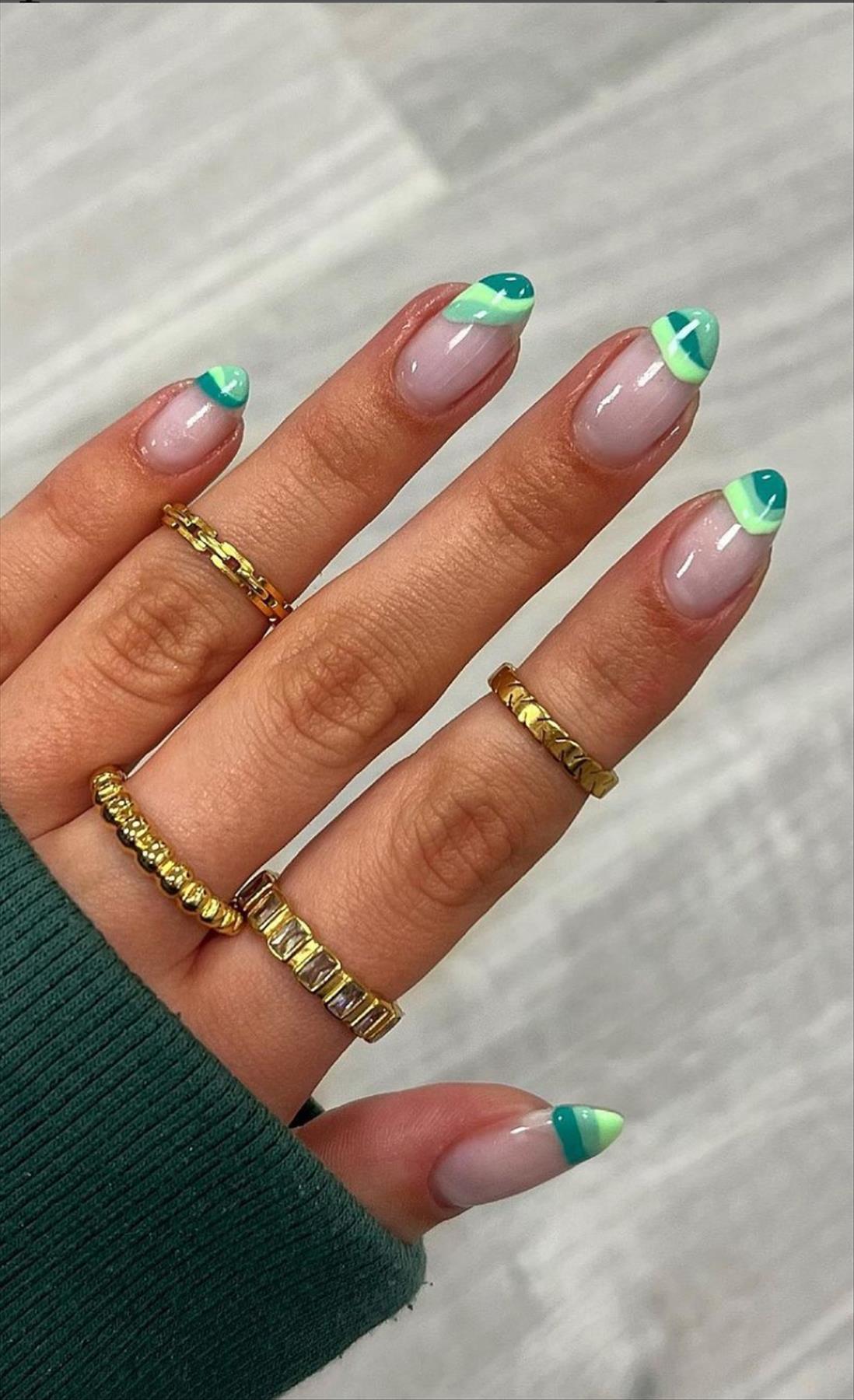 Perfect green nail ideas for your next manicures inspiration 2022