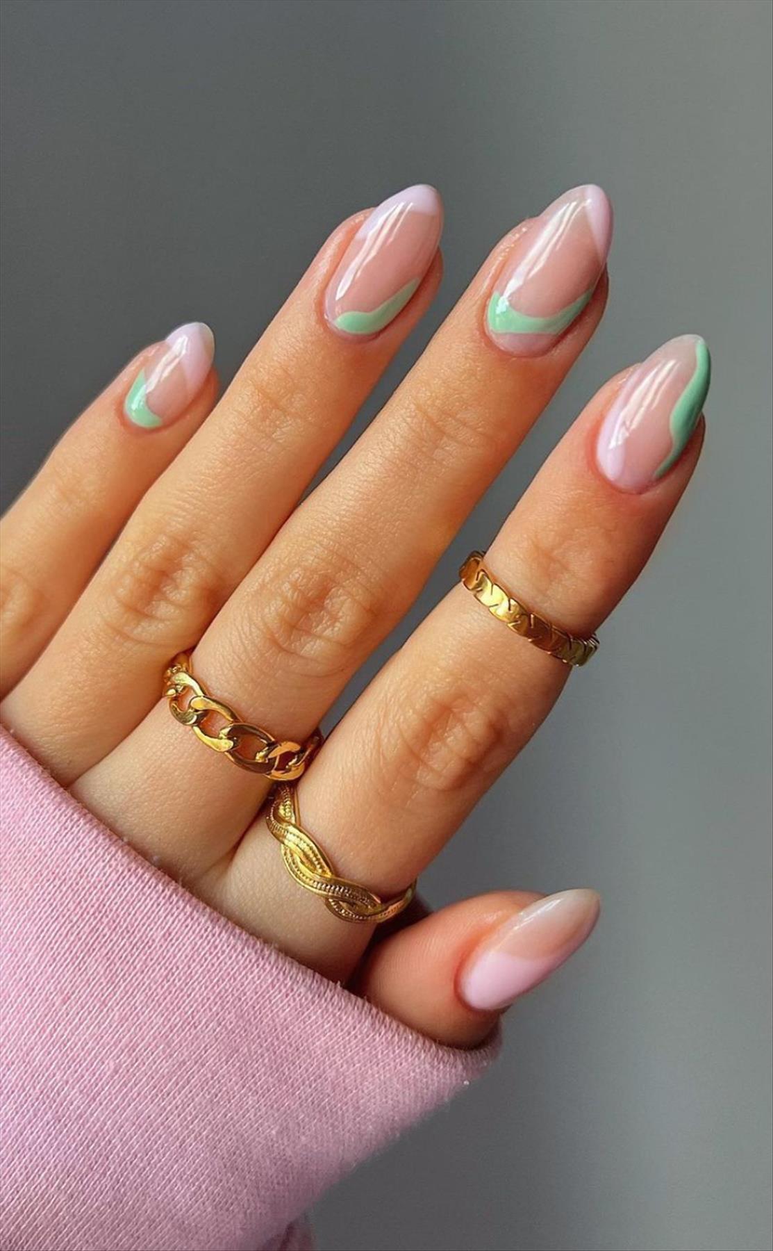 Perfect green nail ideas for your next manicures inspiration 2022