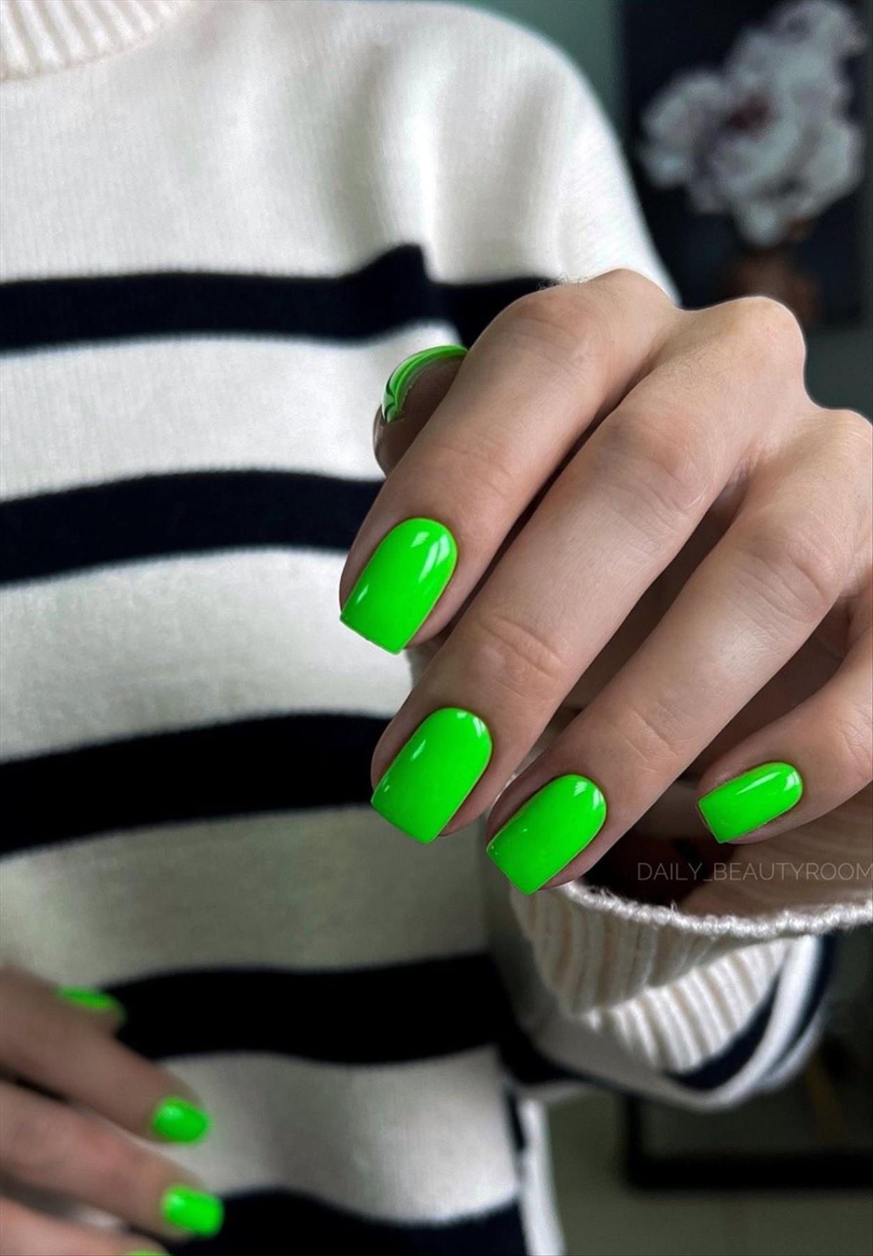 Perfect green nail ideas for your next manicures inspiration 2022